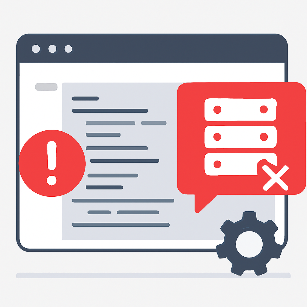 Interfaz de depuración de errores mostrando problemas comunes de Server Components