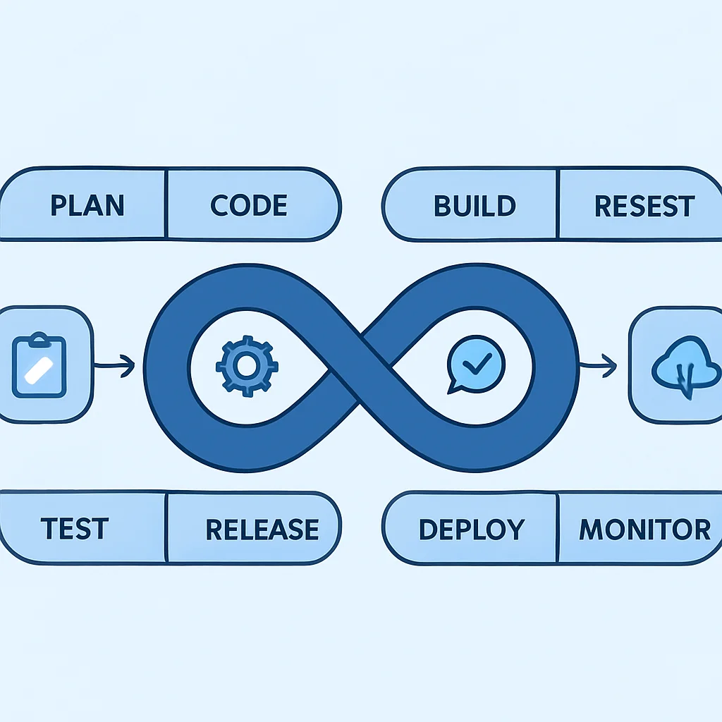 Diagrama del flujo de trabajo de DevSecOps integrado en un pipeline CI/CD