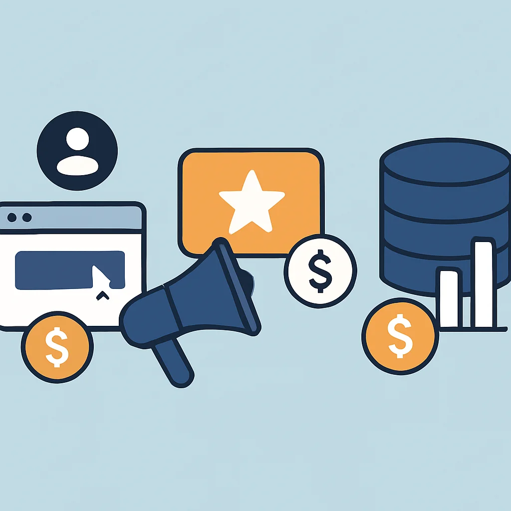 Ilustración de métodos de monetización alternativos
