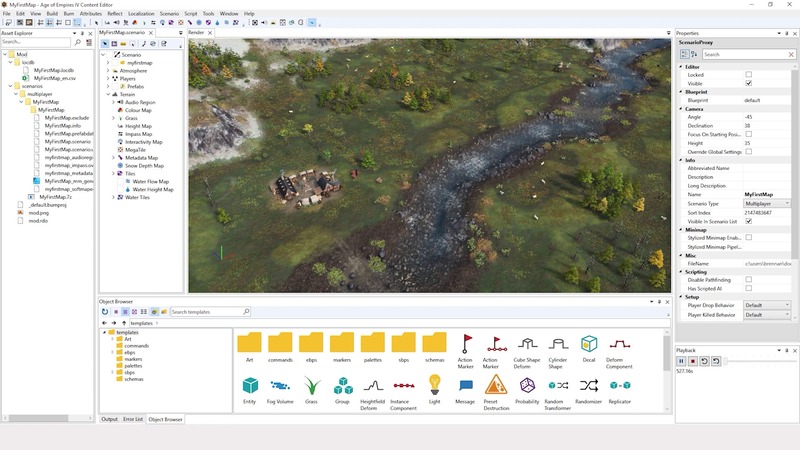 Batalla de Age of Empires IV con máquinas de asedio