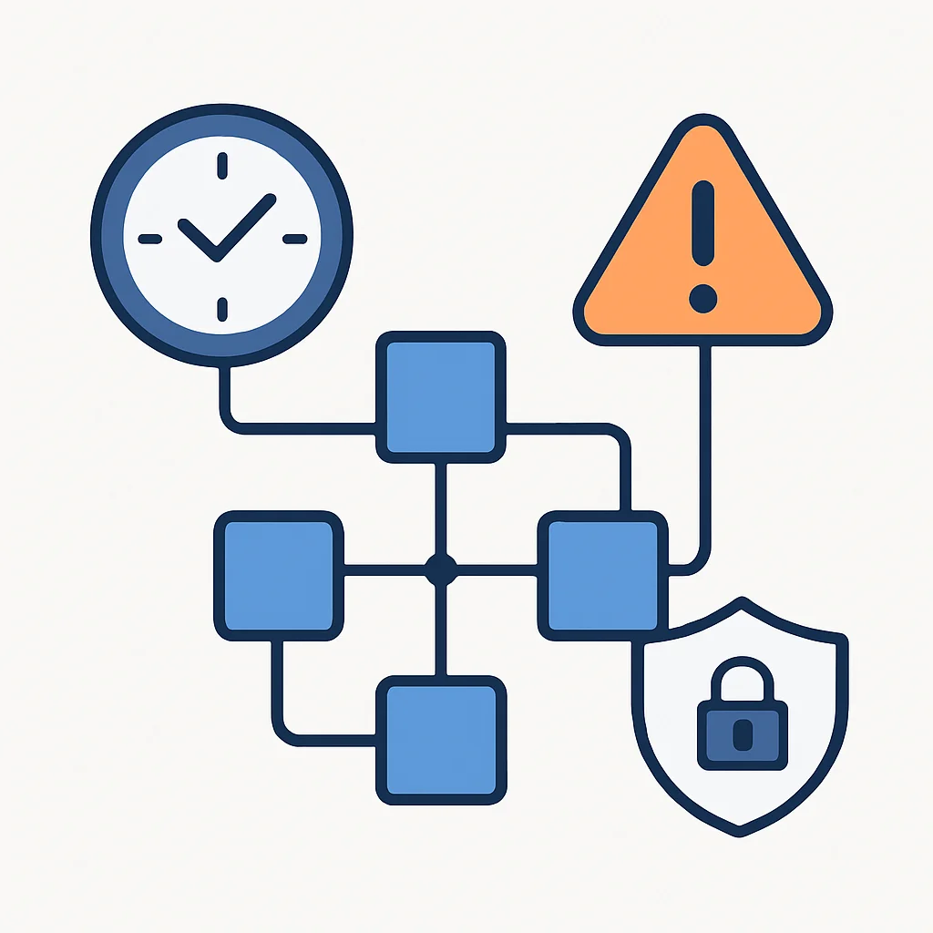 Diagrama que ilustra desafíos comunes en la comunicación de microservicios: latencia, consistencia de datos, vulnerabilidades de seguridad