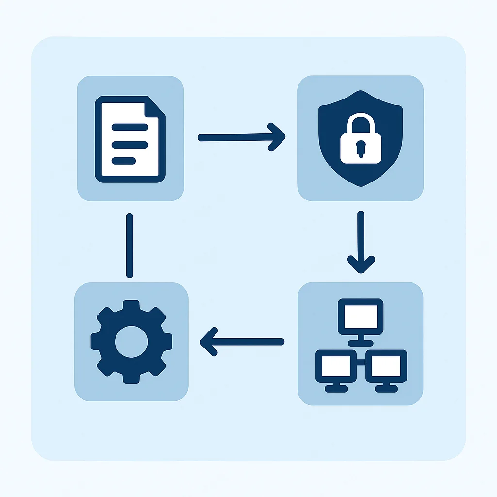 Diagrama de flujo de implementación del modelo Zero Trust