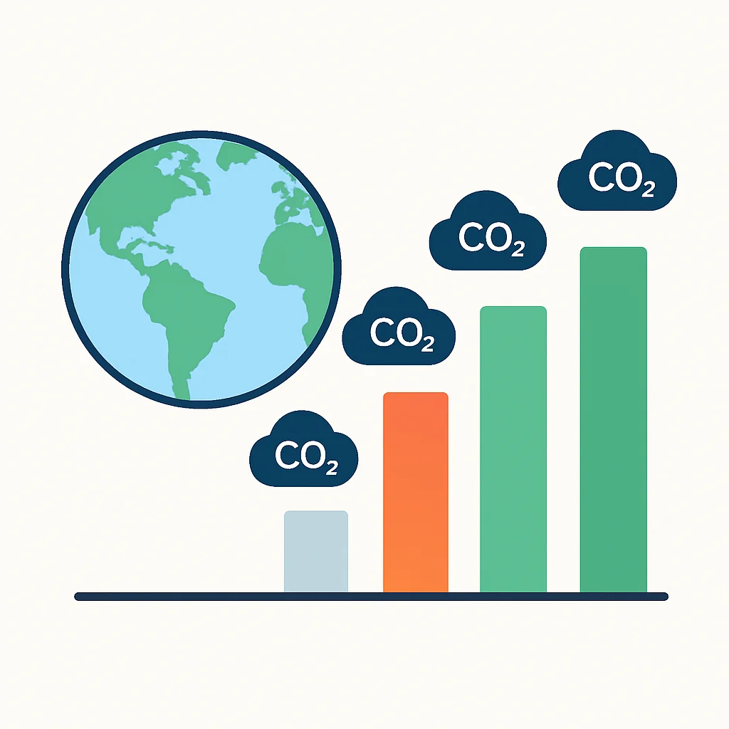 Comparación de la huella de carbono global de TI con otras industrias