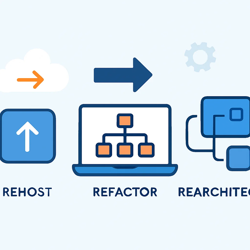Estrategias de Migración: Rehost, Refactor, Rearchitect